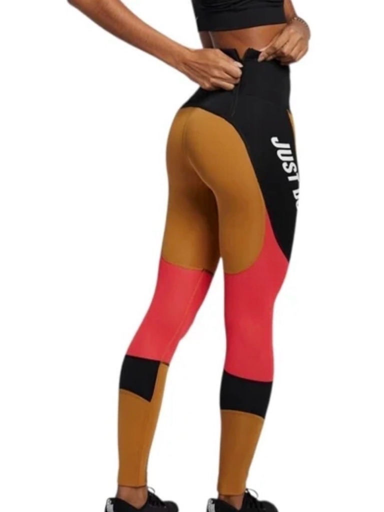 Nike Power Hyper Tight Dri-Fit Colorblock Leggings Aq0377-790 Size Xs